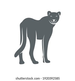 Cheetah design vector illustration, Creative Cheetah logo design concepts template, icon symbol