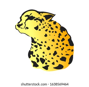 Cheetah Emblem Stylized vector illustration.