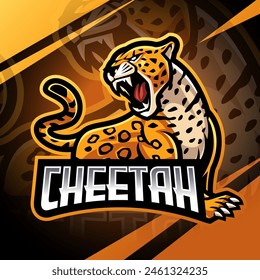 Cheetah esport mascot logo design