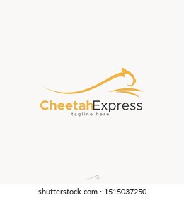 cheetah express logo design unique