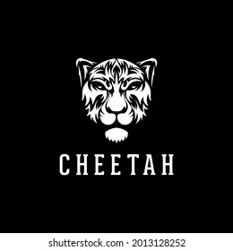 cheetah face mascot logo vrctor illustration