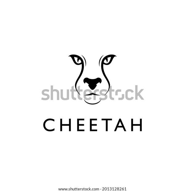 Cheetah Face Mascot Logo Vrctor Illustration Stock Vector (Royalty Free ...