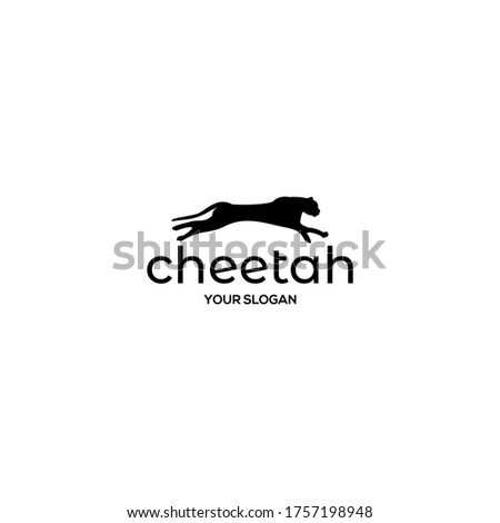Cheetah Fast Logo Design Vector