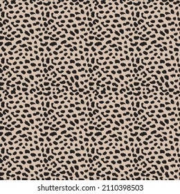  Cheetah fur seamless pattern. Safari cat spots repeat background. Scrapbook page.