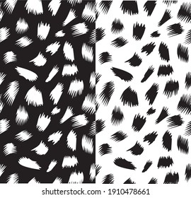 Cheetah fur seamless vector pattern, animal print background