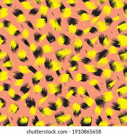 Cheetah fur seamless vector pattern, animal print background