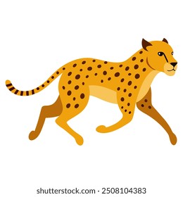 Cheetah graphics design vector art on white background