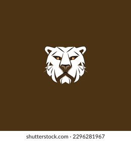 Cheetah head logo design icon vector