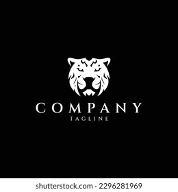 Cheetah Head Logo Design Symbol Vektorsymbol