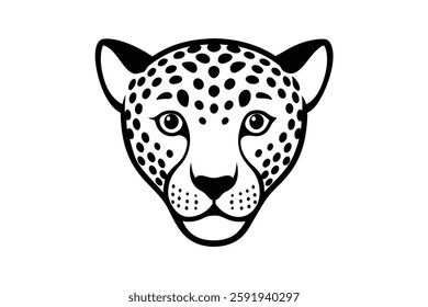 A cheetah head vector illustration 