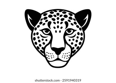 A cheetah head vector illustration 