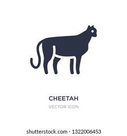 cheetah icon on white background. Simple element illustration from Animals concept. cheetah sign icon symbol design.