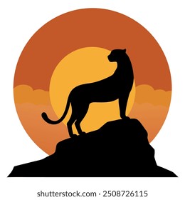 cheetah illustration graphics art vector