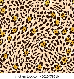 Cheetah leopard big cat texture pattern 1. Vector illustration