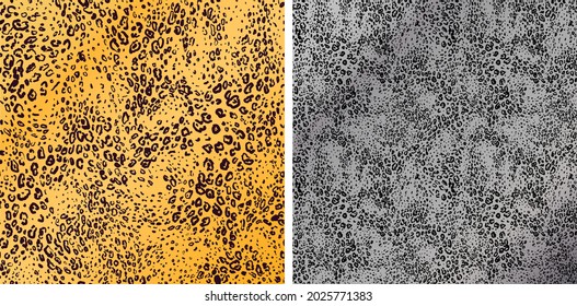 Cheetah leopard big cat texture pattern 2. Vector illustration