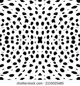 Cheetah, Leopard or Jaguar (Big Cat Family) Motifs Pattern. Animal Print-Series. Vector Illustration