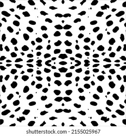 Cheetah, Leopard or Jaguar (Big Cat Family) Motifs Pattern. Animal Print-Series. Vector Illustration