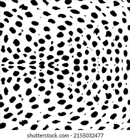 Cheetah, Leopard or Jaguar (Big Cat Family) Motifs Pattern. Animal Print-Series. Vector Illustration