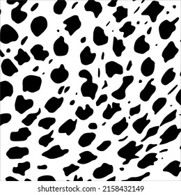 Cheetah, Leopard or Jaguar (Big Cat Family) Motifs Pattern. Animal Print-Series. Vector Illustration  