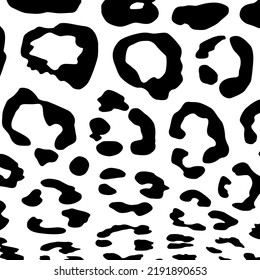 Patrón de motivos de chita, leopardo o jaguar (familia de gatos grandes). Serie de impresión en animales. Ilustración vectorial  