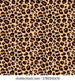 Cheetah, leopard, jaguar skin seamless pattern. Animal print. Fur texture