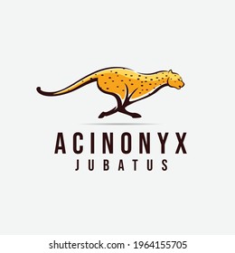 Cheetah leopard logo inspiration vector illustration