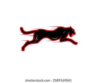 cheetah leopard panther vector silhouette