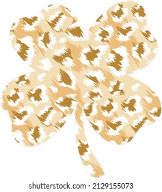 Cheetah Leopard Shamrock St Patricks Day