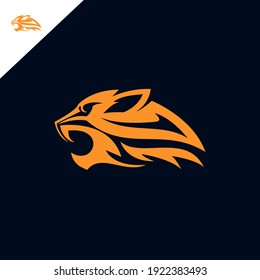 Cheetah logo animal design vector 