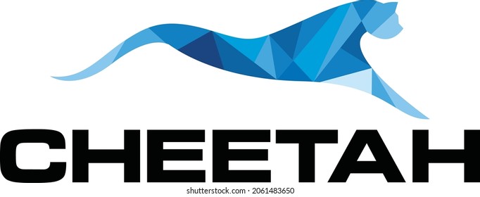 Cheetah logo design. Modern Abstract cheetah.