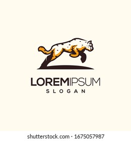 cheetah logo design vector abstract illustrator modern