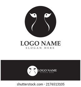 cheetah logo with flat silhouette and color packed with modern concept vector