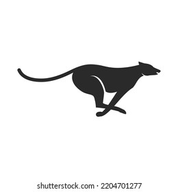 Cheetah logo illustration vector flat design