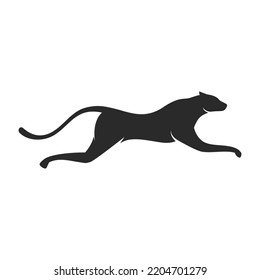 Cheetah Logo Illustration Vector Flat Design Stock Vector (Royalty Free ...