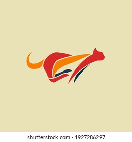 Cheetah logo symbol vector template. Sport and fast concept. Eps 10