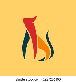 Cheetah logo symbol vector template. Sport and fast concept. Eps 10