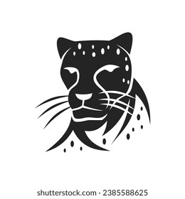 Cheetah logo template Isolated. Brand Identity. Icon Abstract Vector graphic