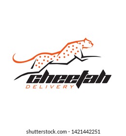 Cheetah logo template vector illustration