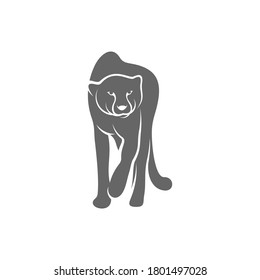 Cheetah logo template vector illustration
