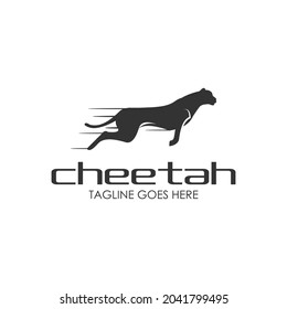 Cheetah Logo Template Vector Illustration Flat Stock Vector (royalty 