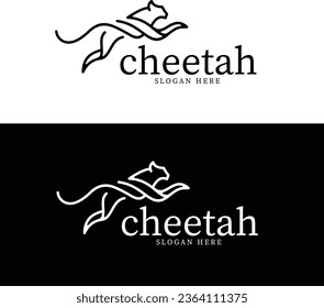 Cheetah Logo Vorlage Vektorgrafik.