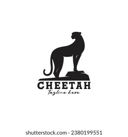 cheetah logo template, vector illustration