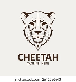 design de ícone de vetor de logotipo de chita. Logotipo simples de chita este logotipo Adequado para sua marca de negócios.