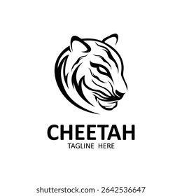 cheetah logo vector icon design. Simple cheetah logo this logo Suitable for your business brand.