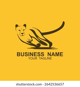 design de ícone de vetor de logotipo de chita. Logotipo simples de chita este logotipo Adequado para sua marca de negócios.