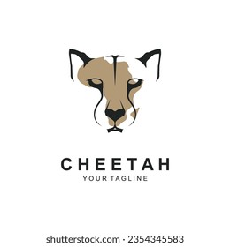 cheetah logo vector icon illustration design