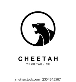 diseño de iconos de vectores de logotipo de cheetah