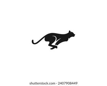 cheetah logo vector icon illustration, tiger leopard logo template