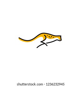 cheetah logo vector illustration