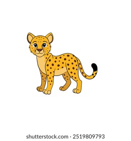 Cheetah cheetah logo vector illustration